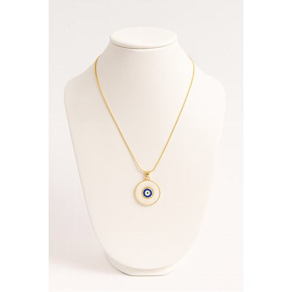 Gold Evil Eye Necklace and Ring Set – Protection Jewelry – - Picture 4 of 4